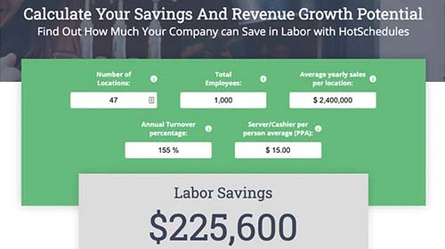 Image for HotSchedules Labor Cost Savings Tool